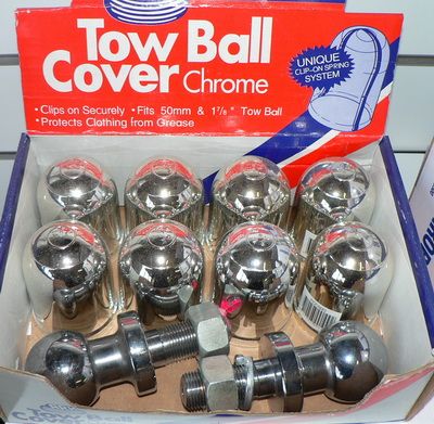 Crome tow ball cover